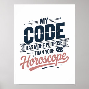 Funny Coding Quote AI Programmer Design Poster