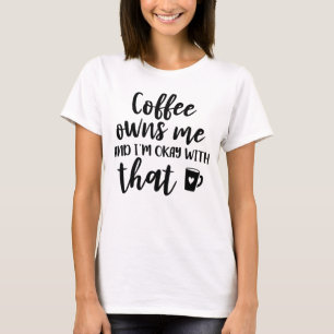 Funny Coffee Addict Caffeine Addiction Latte Lover T-Shirt