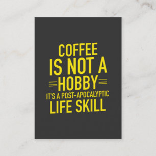 Funny Coffee Calling Card