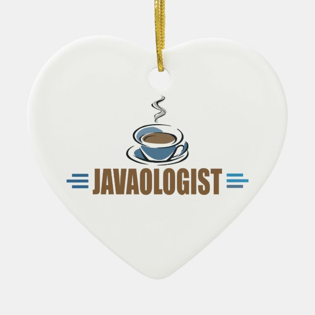 Funny Coffee Ceramic Ornament (Front)