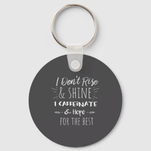 Funny Coffee Coffee Lover Saying Gift For Her Mom  Keychain
