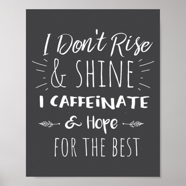 Funny Coffee Coffee Lover Saying Gift For Her Mom  Poster (Front)