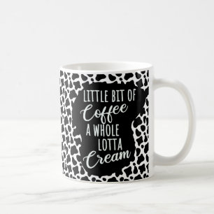Funny Coffee Cream Cow Print Mug