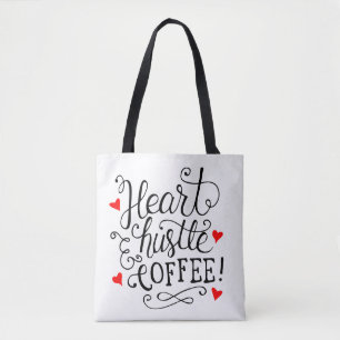 Funny Coffee Entrepreneur Hustle Caffeine Goals Tote Bag