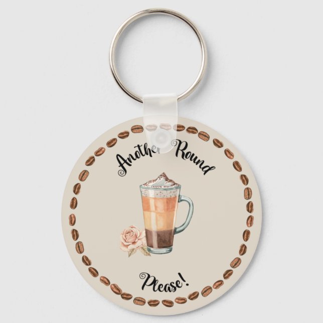 FUNNY COFFEE KEYCHAIN (Front)