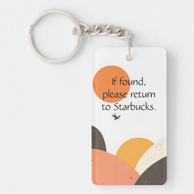 Funny Coffee Lover Keychain (Devant)