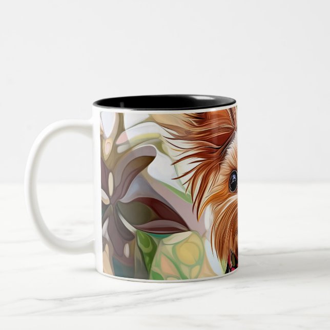 Funny Coffee Lover Mug Design with Vibrant Colors  (Left)