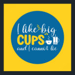 Funny Coffee Lover Typography Retro Kitchen Art Poster<br><div class="desc">Colourful typography art with retro and vibrant colours. Funny puns and quotes about food,  cooking,  baking and dining. Perfect decoration for your kitchen,  diner,  café,  bakery shop or restaurant. Background colour (the circle and the square) is customizable via the Design Tool.</div>