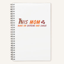 Funny Coffee Mom Quote - Caffeine Chaos