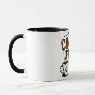 Funny Coffee Mug – Coffee First People Later – Cut