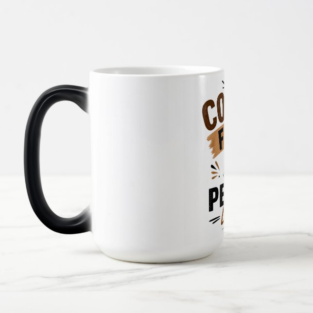 Funny Coffee Mug – Coffee First People Later – Cut (Left)
