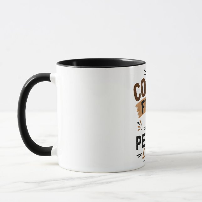 Funny Coffee Mug – Coffee First People Later – Cut (Left)