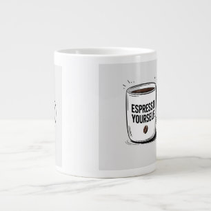 Funny Coffee Mug – "Espresso Yourself" Quote – Gif