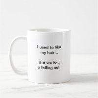 funny coffee mug for bald guys