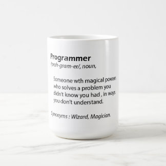 Funny coffee mug - Programmer definition - quote