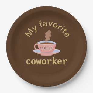 Funny Coffee Paper Plate