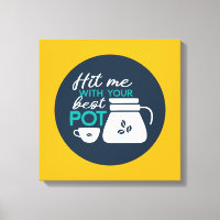 Funny Coffee Pun Typography Art Retro Colour