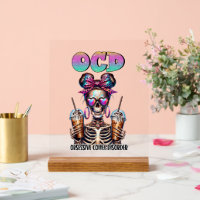 Funny coffee skeleton word art 