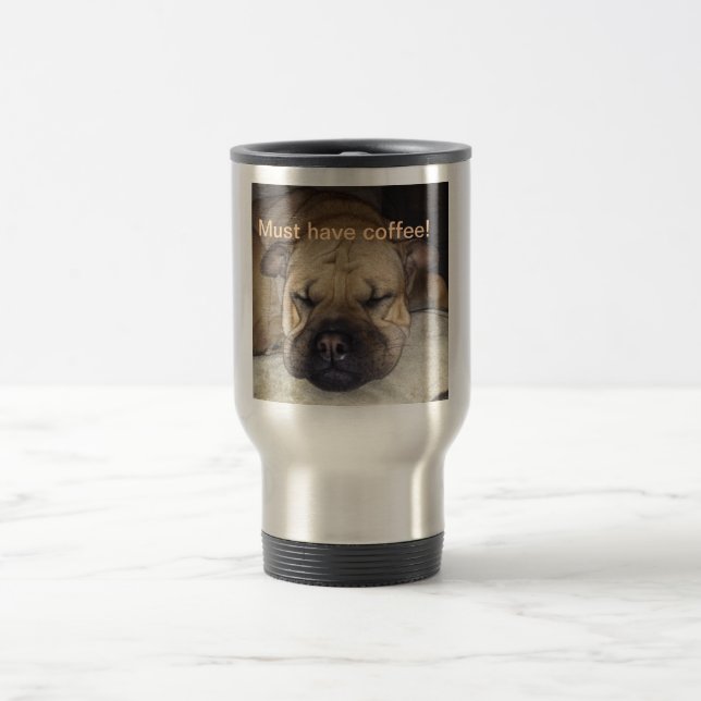 Funny coffee travel cup (Center)