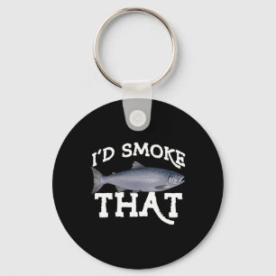 Funny Coho Salmon Fishing Saltwater Freshwater Ang Keychain