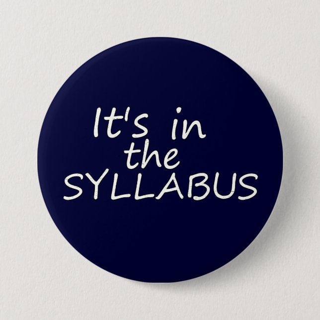 Funny College Professor Button (Front)