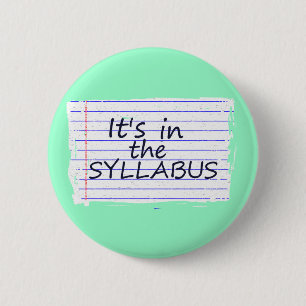 Funny College Professor Button