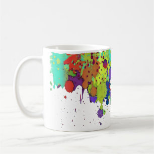 FUNNY COLOR SPLASH I + your ideas Coffee Mug
