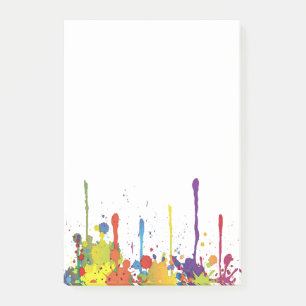 FUNNY COLOR SPLASH II + your backgr. & ideas Post-it Notes