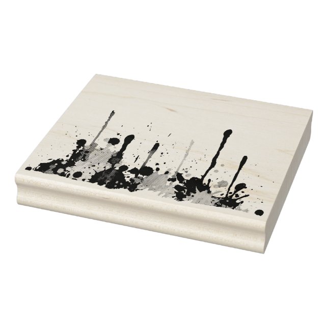 FUNNY COLOR SPLASHes II + your backgr. & ideas Rubber Stamp (Stamp)