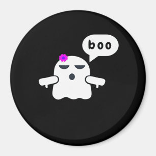 Funny Colorful Boo of Disapproval Girl Magnet