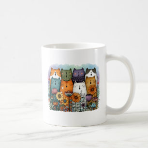 Funny Colorful Cat Coffee Mug