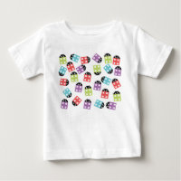 Funny colourful cute bricks