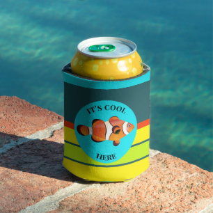 Funny Colourful Cute Fish Can Cooler