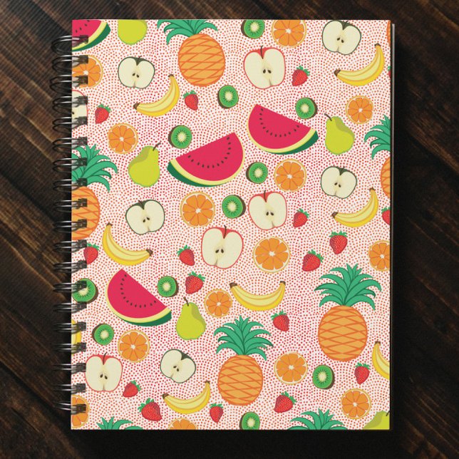    Funny Colourful Fruits Summer Healthy Vegetaria Notebook (Creator Uploaded)