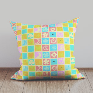 Funny Colourful Pattern Baby  Throw Pillow