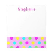 Funny Colourful Polka Dots Kids Name