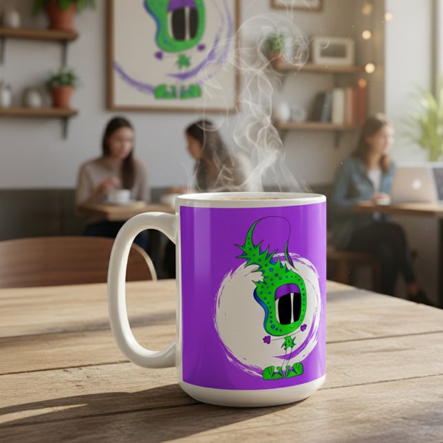 Funny, Colourful, Quirky, Cartoon Character Coffee Mug (Take a look at this very cool mug!)