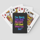 Funny Colourful Sarcastic Playing Cards Deck