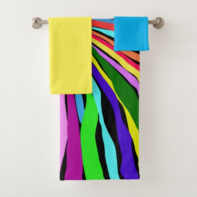 Funny Colours Bath Towel Set (Insitu)