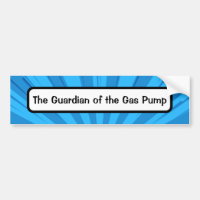 Funny comic book "The guardian of the gas pump"
