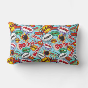 Funny Comic Pattern Lumbar Pillow