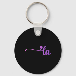 Funny Comma La Colouring  Keychain