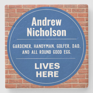 Funny Commemorative Wall Plaque Stone Coaster
