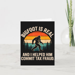 Funny Commit Tax Fraud Design For Men Women Tax Da Card