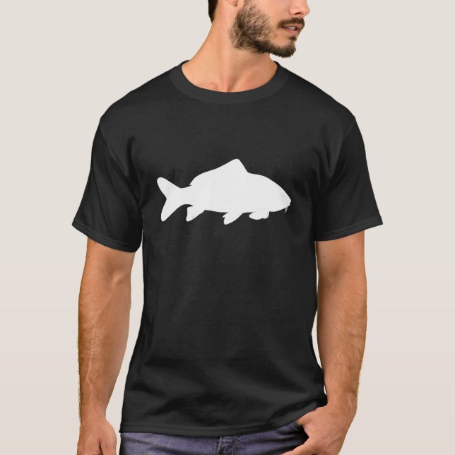 Funny Common Carp Fishing Graphic Euro Freshwater T-Shirt (Front)