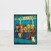 Funny Commuter Train Digital Detox Tech Satire Gif