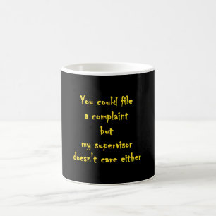 Funny Complaint Department Apathy Coffee Mug