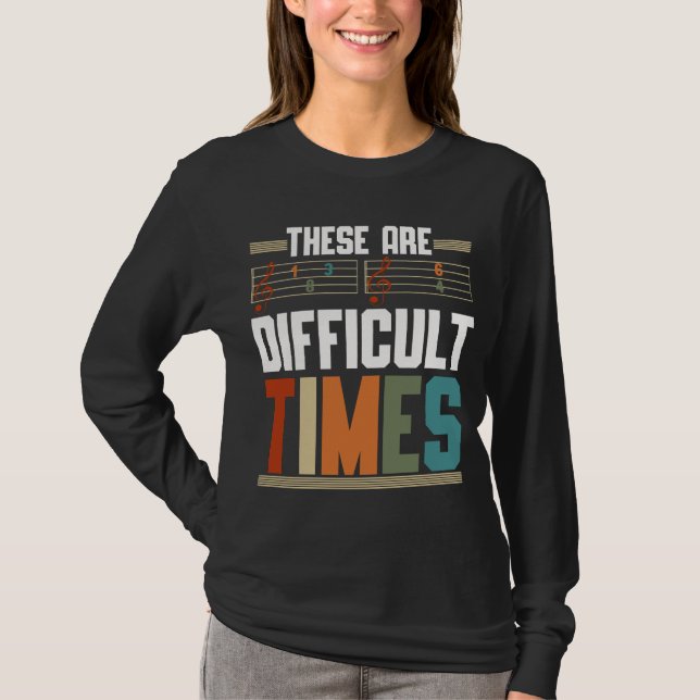 Funny Composer Humor Musical Notes T-Shirt (Front)