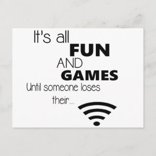 Funny Computer / Internet Quote Postcard