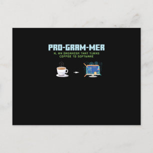 Funny Computer Programmer Holiday Postcard